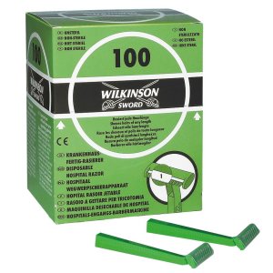Scheermesssen wegwerp Wilkinson enkelzijdig nt steriel 100st