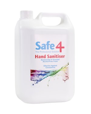 Safe4 foam handontsmetting 5L navulling alcohol-free    1st