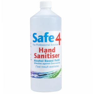 Safe4 foam handontsmetting 1L navulling alcohol basis    1st