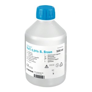 Natrium chloride ecotainer NaCL 0,9% 500ml met schroefdop