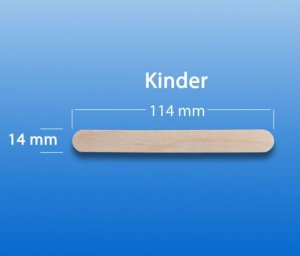 Tongspatels hout voor kinderen 114x14x1,6mm            100st