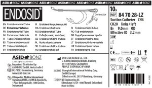 ENDOSID Bronchiale Dubbele Lumen Tube Linkerzijde CH 28  1st