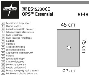 Medline OPS Essential gatlakens 45x75cm Ø7cm center  60st