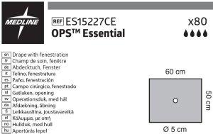 Medline OPS Essential gatlakens 50x60cm Ø5cm center  80st