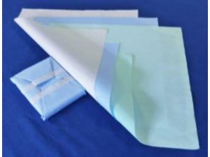 Steriliseerpapier blauw 75x75cm                        250st