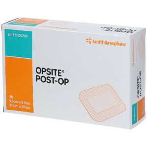 Opsite Post-op folieverband met wondkussen 9.5cmx8.5cm 20st