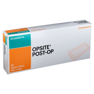 Opsite Post-op folieverband met wondkussen 25cmx10cm    20st