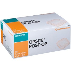 Opsite Post-op folieverband met wondkussen 6.5cmx5.0cm 100st