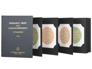 Ishihara kleurenblindheid testkaarten, boek met 24 tests