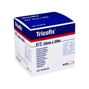 Tricofix tubulair verband F 7-10cm x 20m wit 100% katoen