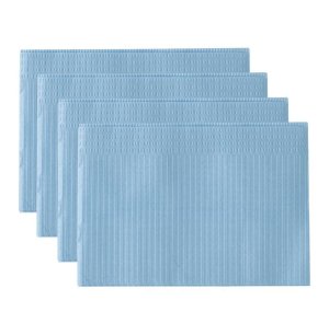 Servetten dentaal 2laags met PE-folie LICHT BLAUW      500st