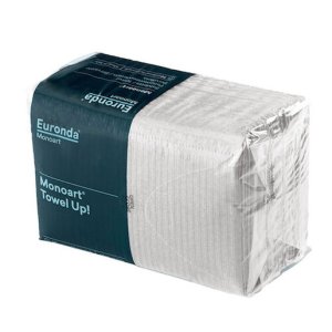 Servetten dentaal 2laags met PE-folie WIT 33x45cm    500st