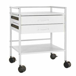 medische trolley, rolwagen of roltafel met 2 schuiven