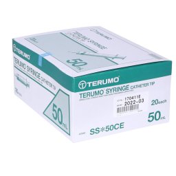 Spuiten Terumo driedelig 50ml Catheter tip zonder naald