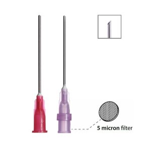 Naalden SOL-M blunt fill needle met en zonder filter