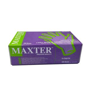 Maxter handschoenen latex gepoederd